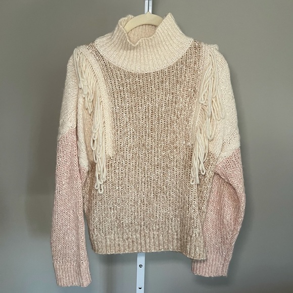 Rebecca Taylor Sweaters - Rebecca Taylor Fringe Knit Alpaca Wool sweater